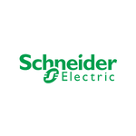 Green Schneider-electric logo on a white background
