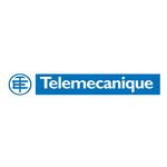 Blue Telemecanique logo on a white background